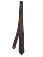 Lanvin Striped Silk And Cotton-blend Tie