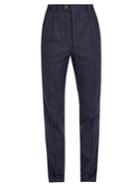 Brunello Cucinelli Striped Slim-leg Wool Trousers