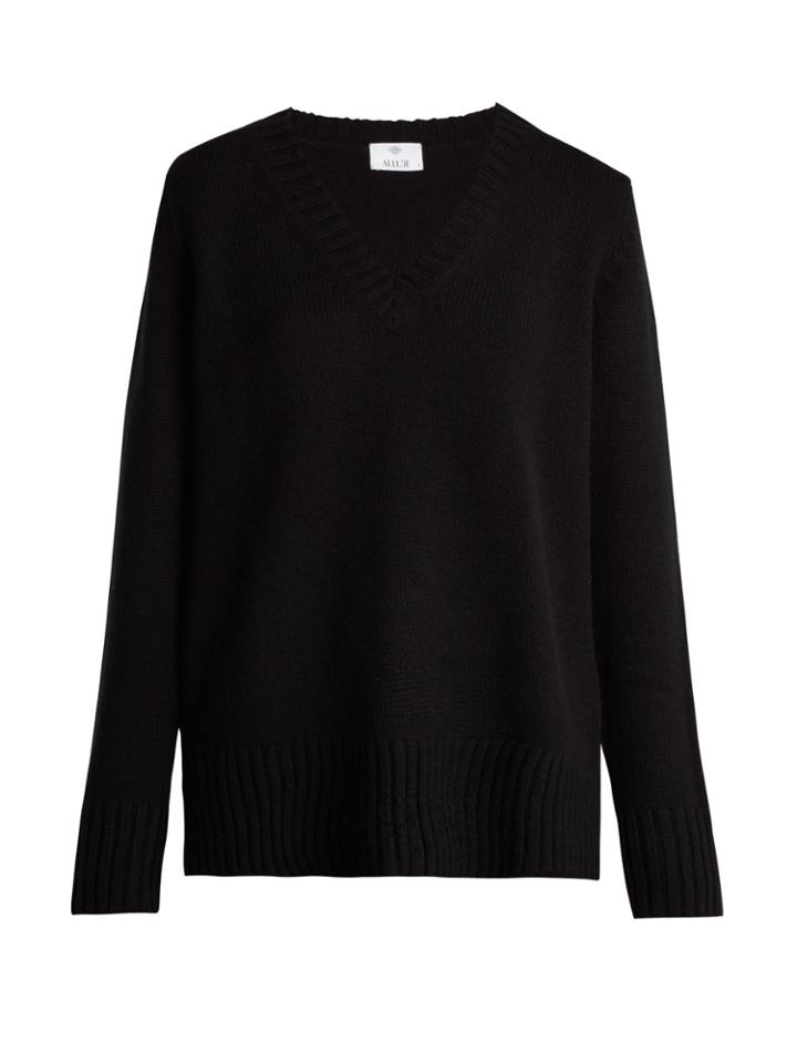 Allude V-neck Cashmere Jumper