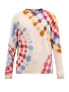 Matchesfashion.com The Elder Statesman - Tie-dyed Cashmere Sweater - Mens - White Multi