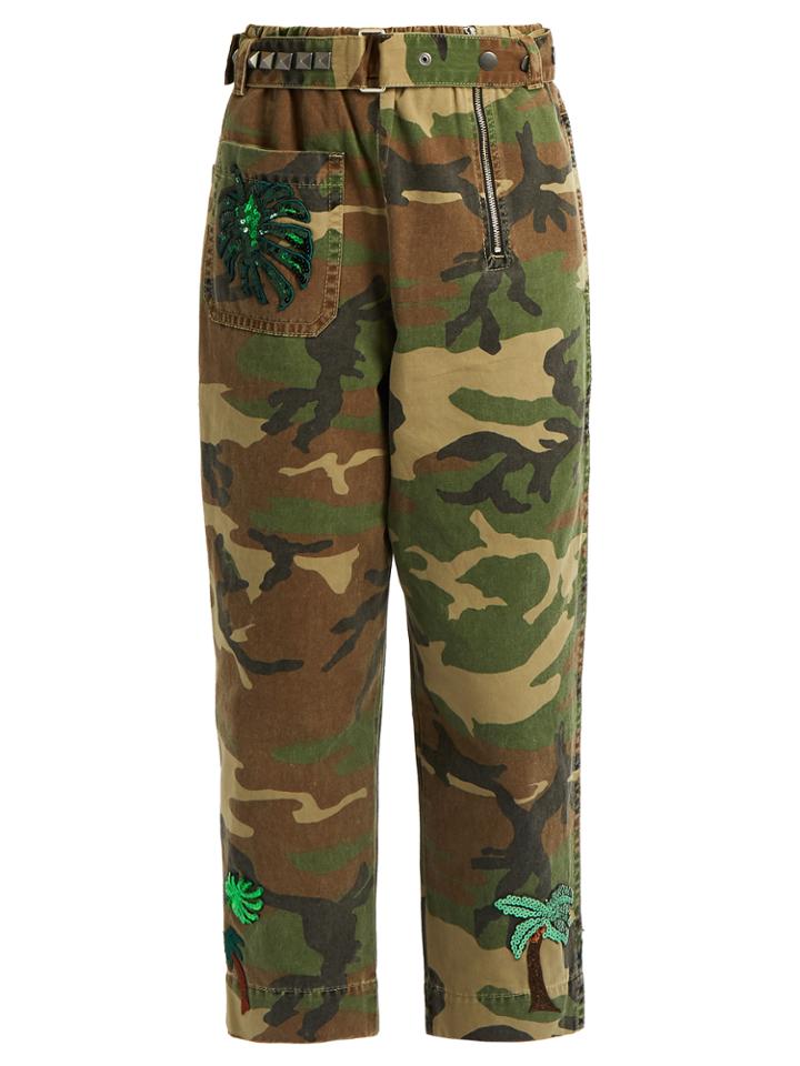 Marc Jacobs Patch-appliqu Camouflage-print Trousers