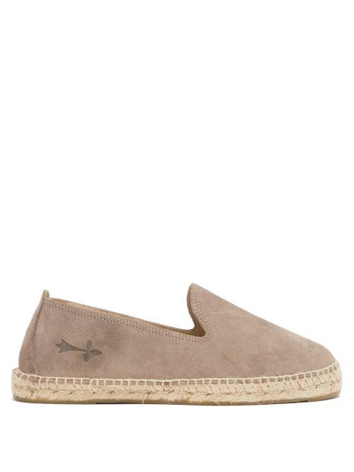 Mens Shoes Maneb - Hamptons Suede Espadrilles - Mens - Light Brown