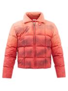 Erl - Distressed Padded-shell Down Jacket - Mens - Red