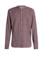 Oliver Spencer Granddad-collar Cotton Shirt