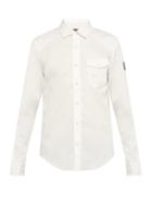 Matchesfashion.com Belstaff - Steadway Cotton Blend Shirt - Mens - White