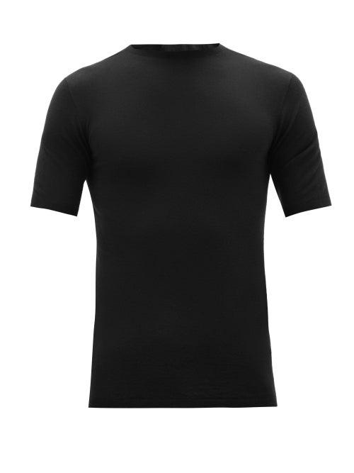 Matchesfashion.com Iffley Road - Exmoor Merino-wool T-shirt - Mens - Black