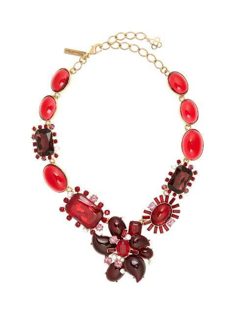 Oscar De La Renta Floral Crystal-embellished Necklace