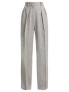 Matchesfashion.com Max Mara - Klenia Trousers - Womens - Light Grey