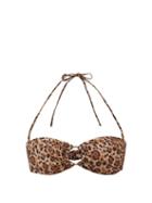Melissa Odabash - Ancora Leopard-print Gathered Ring Bikini Top - Womens - Leopard