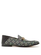 Gucci Brixton Bee-print Canvas Loafers