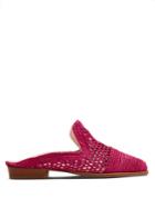 Clergerie Antes Woven-raffia Slip-on Loafers