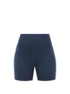 Matchesfashion.com Girlfriend Collective - High-rise Recycled-fibre Running Shorts - Womens - Navy