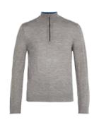 Matchesfashion.com Paul Smith - Half Zip Wool Sweater - Mens - Light Grey
