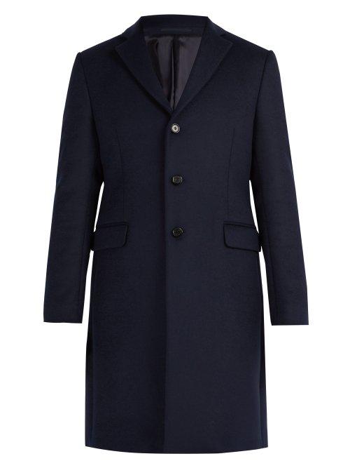 Matchesfashion.com Acne Studios - Gavin Wool Blend Coat - Mens - Navy