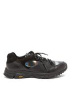 Matchesfashion.com Our Legacy - Raphael Iridescent-panel Leather Trainers - Mens - Black Multi