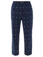 Matchesfashion.com Polo Ralph Lauren - Logo-print Cotton Pyjama Trousers - Mens - Navy Multi
