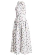 Emilia Wickstead Norika Floral-print Linen Shirtdress