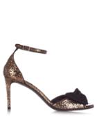 Saint Laurent Jane Bow-detail Glitter Sandals