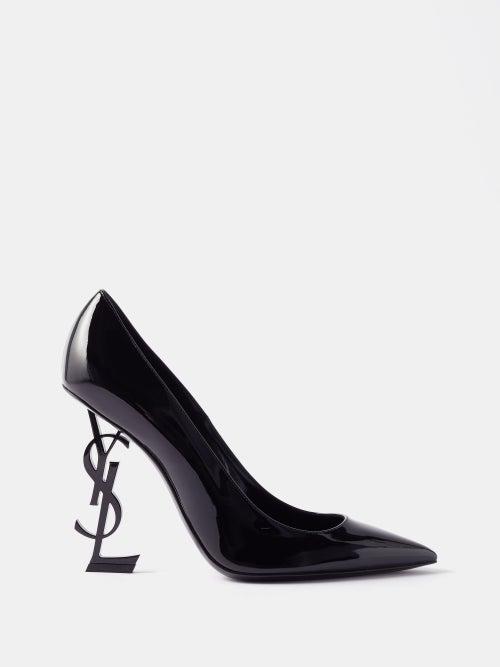 Saint Laurent - Opyum 110 Patent-leather Pumps - Womens - Black
