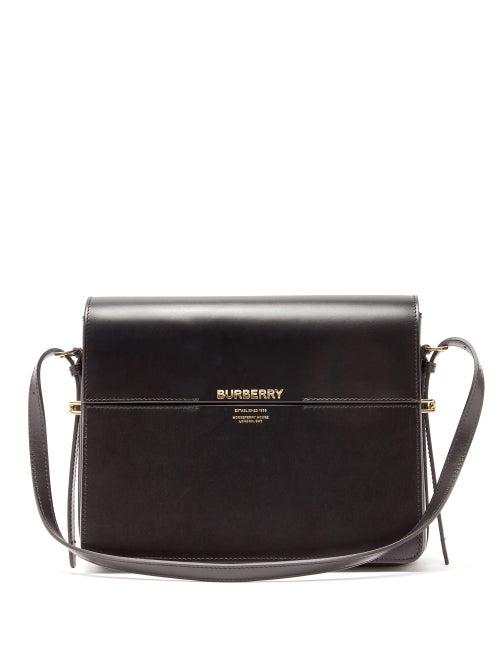 Matchesfashion.com Burberry - Grace Large Leather Shoulder Bag - Womens - Black