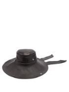 Matchesfashion.com Ganni - Port Royale Leather Bucket Hat - Womens - Black