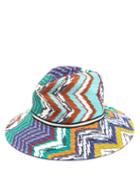 Matchesfashion.com Missoni - Zigzag Cotton-blend Straw Hat - Womens - Multi