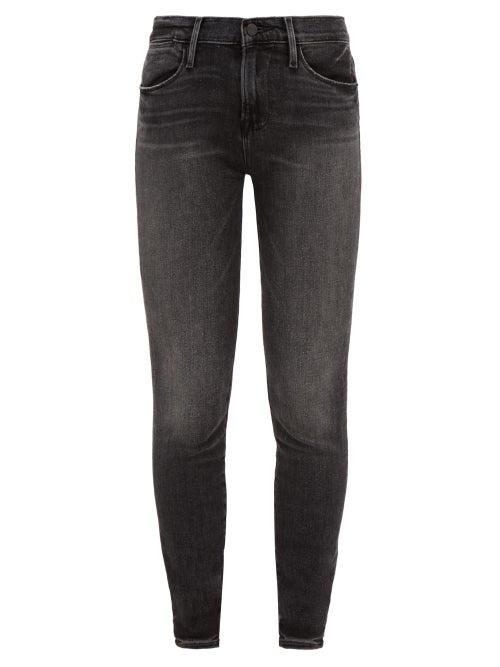 Matchesfashion.com Frame - Le High Skinny Jeans - Womens - Dark Grey