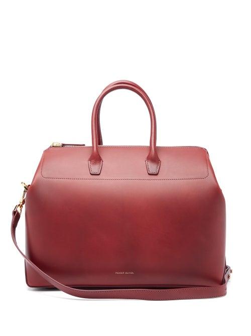 Matchesfashion.com Mansur Gavriel - Travel Medium Leather Bag - Womens - Burgundy