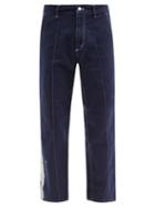 Matchesfashion.com Noma T.d. - Tie-dyed Wide-leg Jeans - Mens - Navy