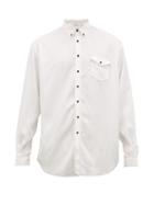 Matchesfashion.com Schnayderman's - Oversized Button Down Collar Poplin Shirt - Mens - White