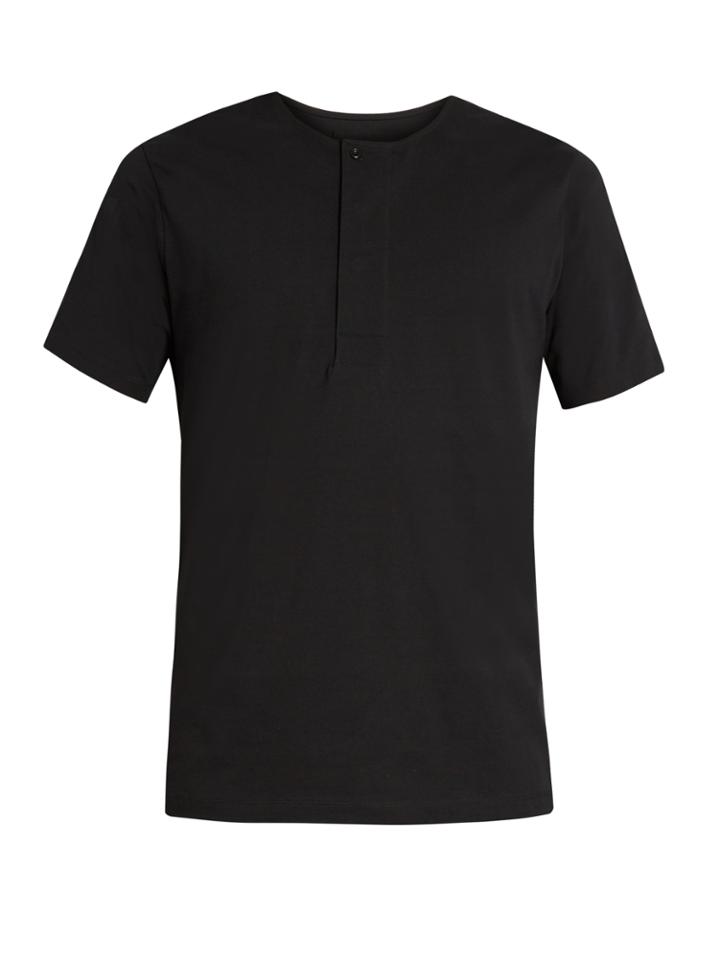 Lemaire Henley Cotton T-shirt