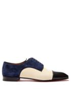 Matchesfashion.com Christian Louboutin - Daviol Suede And Leather Dress Shoes - Mens - Multi