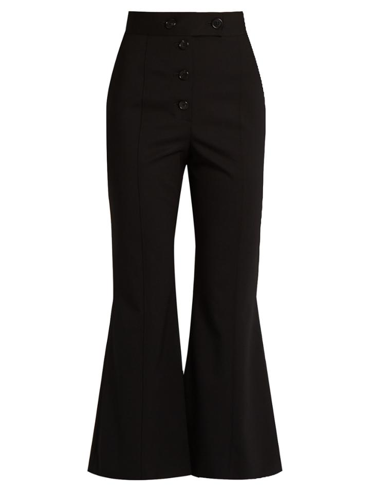 Proenza Schouler High-rise Flared Stretch-wool Trousers