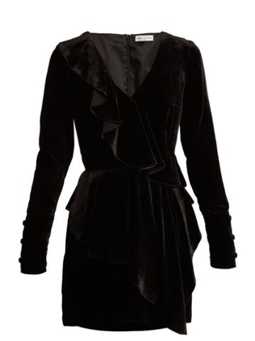 Matchesfashion.com Raquel Diniz - Anna Velvet Dress - Womens - Black