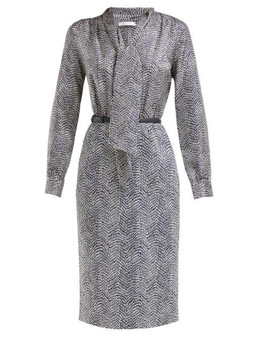 Matchesfashion.com Max Mara - Ponera Dress - Womens - Navy Multi