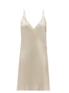 Rick Owens - Metallic Bias-cut Habotai Slip Dress - Womens - Silver