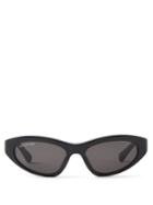 Balenciaga - Twist Cat-eye Acetate Sunglasses - Womens - Black Grey