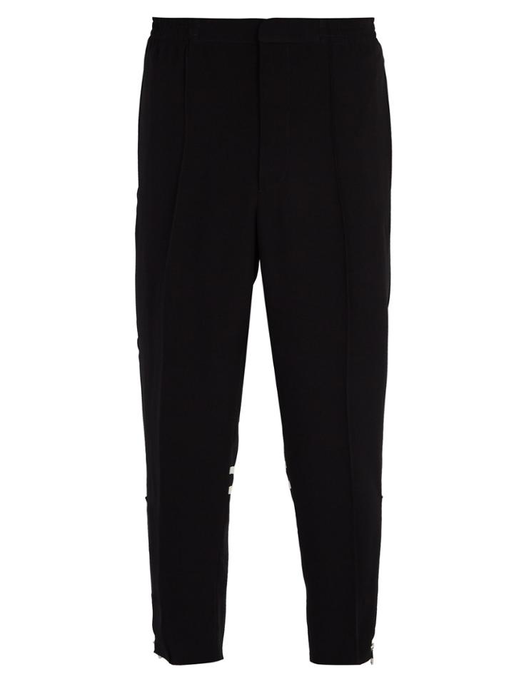 Alexander Mcqueen Ankle-zipped Cropped Track Pants