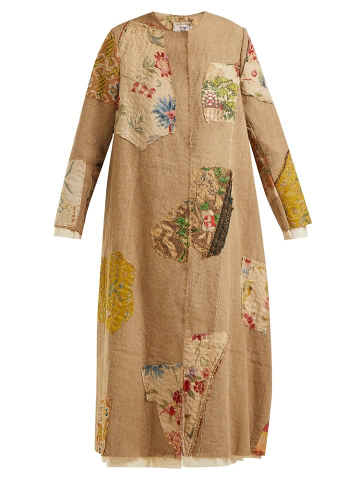 By Walid Tari 19th-century Print Linen Coat