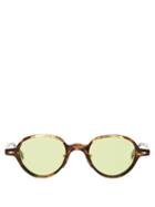 Matchesfashion.com Jacques Marie Mage - Clark Round Marbled-acetate Sunglasses - Mens - Tortoiseshell