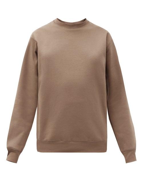 Matchesfashion.com Vaara - Sean Side-pocket Cotton-blend Jersey Sweatshirt - Womens - Beige
