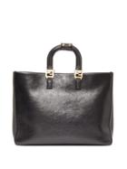 Matchesfashion.com Fendi - Glacier Medium Leather Tote Bag - Womens - Black