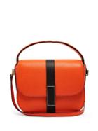 Matchesfashion.com Valextra - Iside Grained Leather Cross Body Bag - Womens - Orange