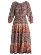 Sea Vintage-print Silk Dress