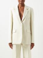 Raey - Relaxed Cotton-blend Suit Jacket - Womens - Ivory