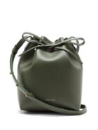 Matchesfashion.com Mansur Gavriel - Mini Leather Bucket Bag - Womens - Green