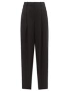Nili Lotan - Dillon Pleated Wool-twill Trousers - Womens - Black
