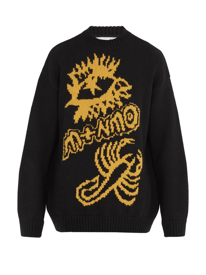 Stella Mccartney Scorpion-intarsia Wool Sweater