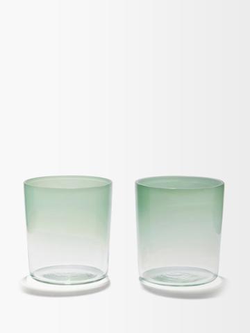 Emporio Sirenuse - Set Of Two Aria Tumblers - Green