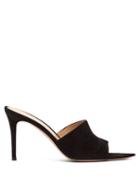 Matchesfashion.com Gianvito Rossi - Alise 85 Suede Mules - Womens - Black